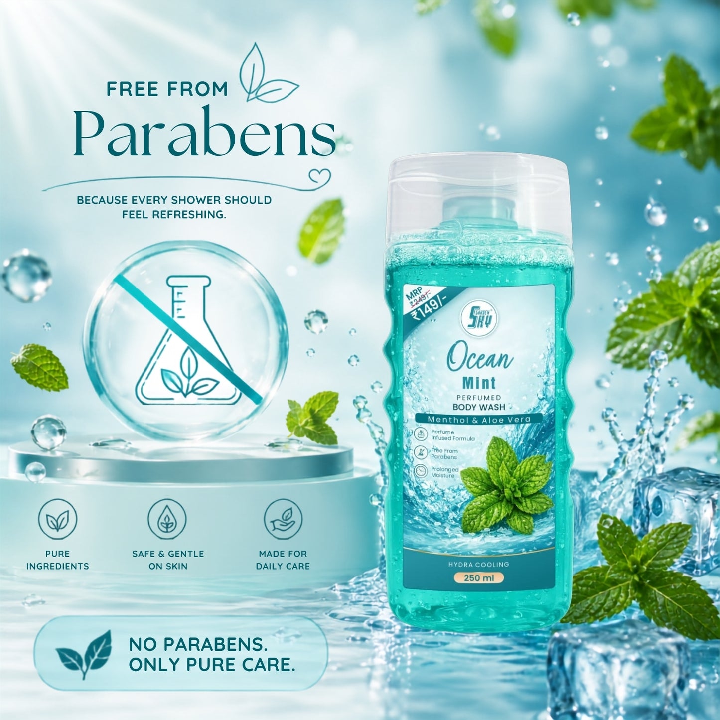 Ocean Mint Perfumed Body Wash