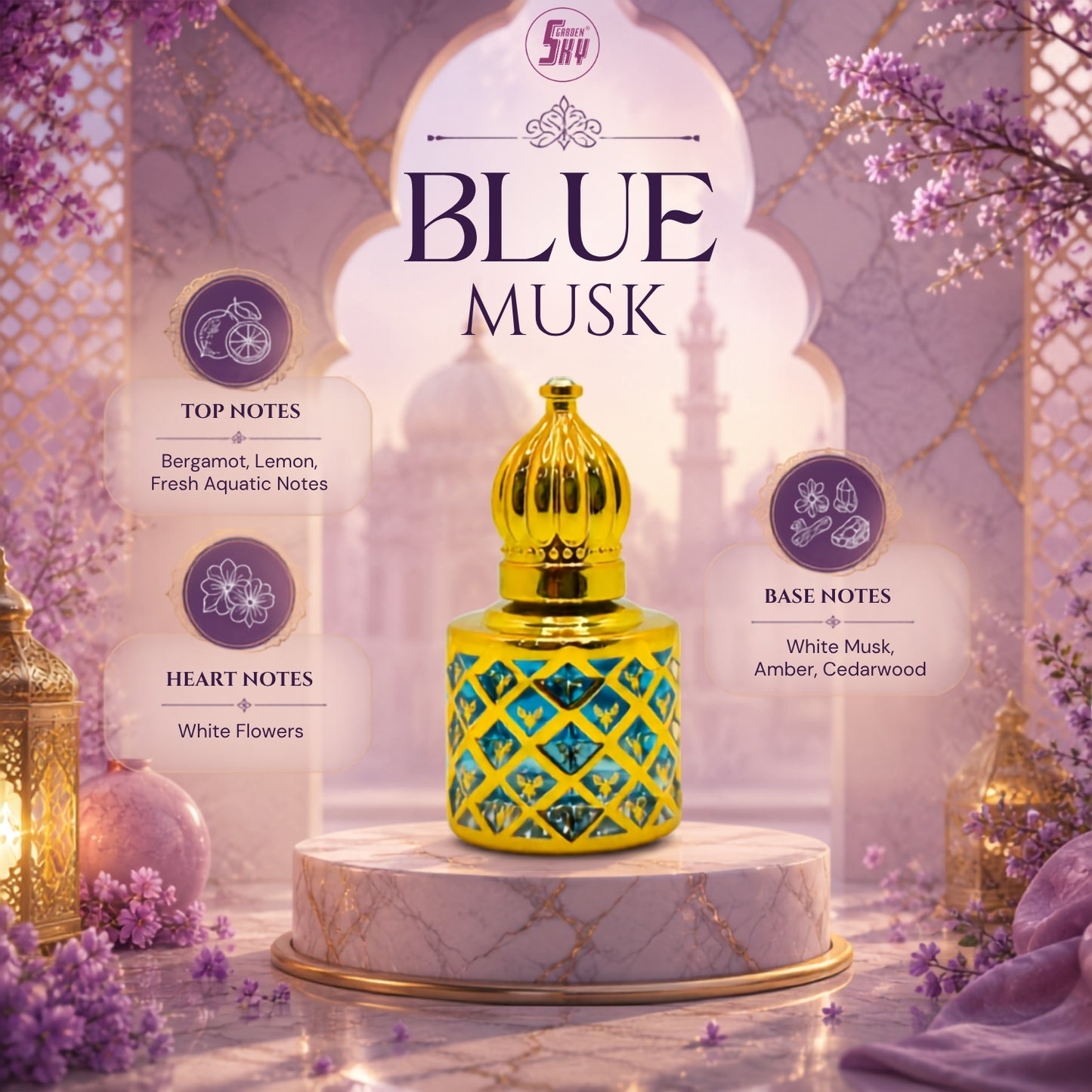 Blue Musk Attar 9.9ML