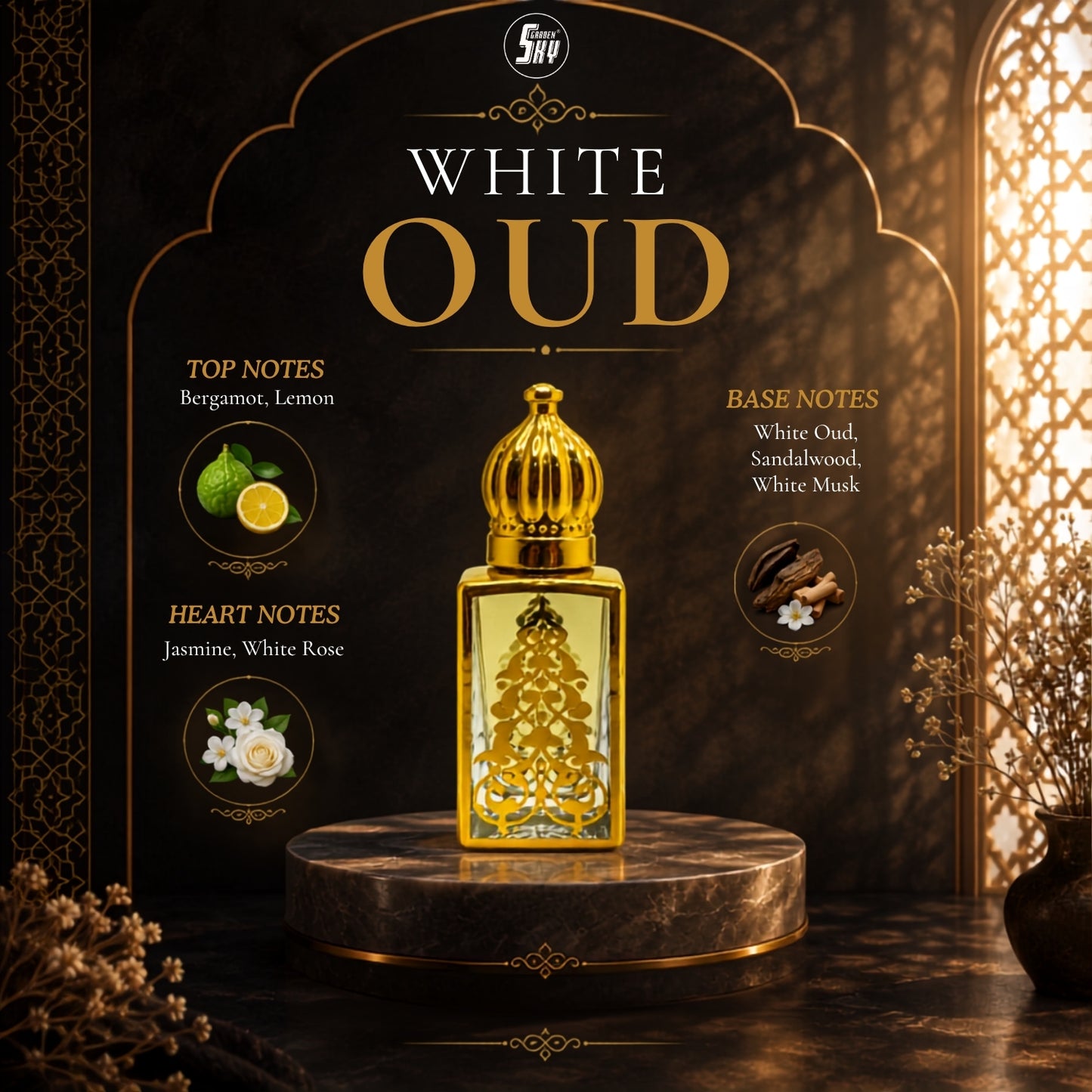 White Oud Attar 9.9ml