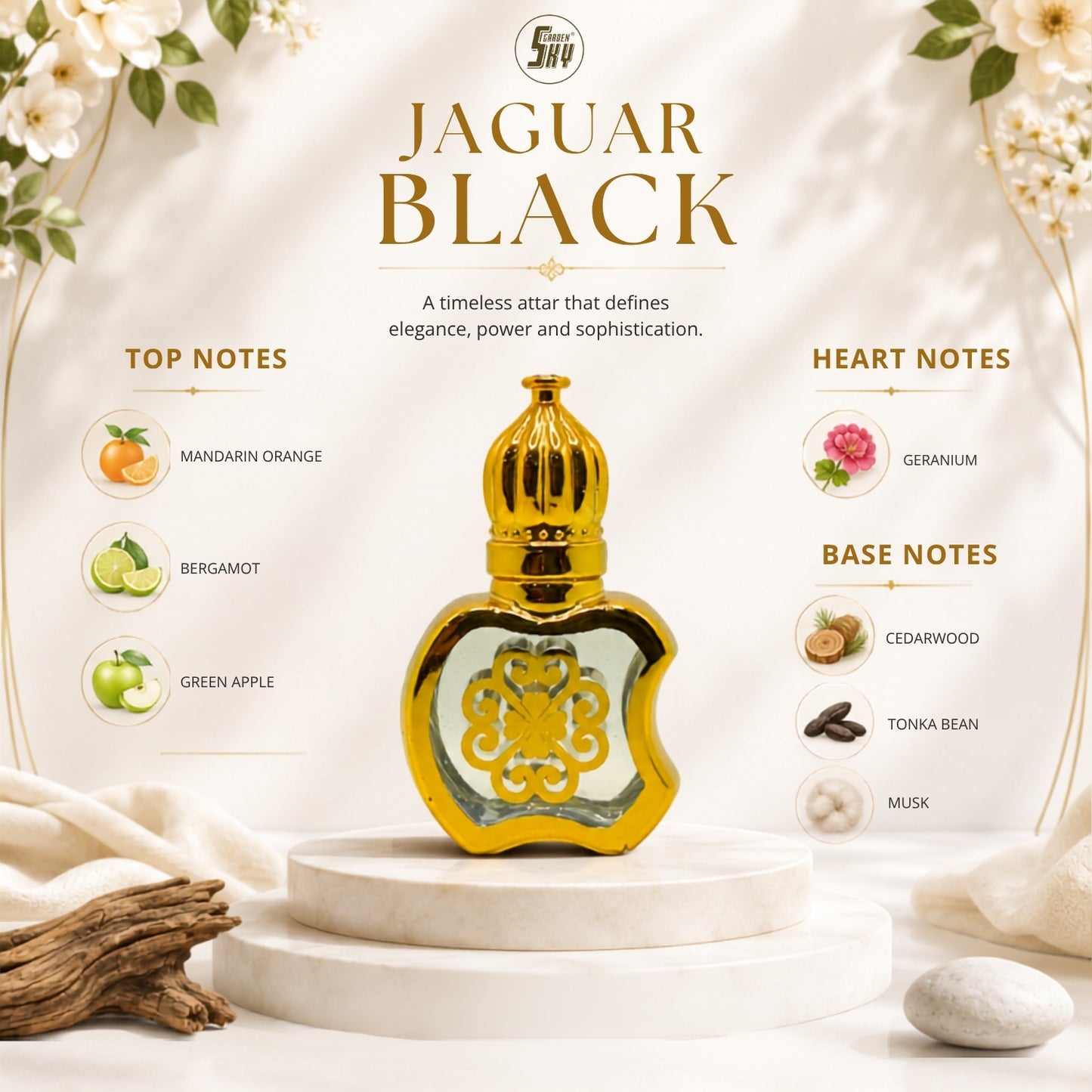 Jaguar Black Attar 9.9ML