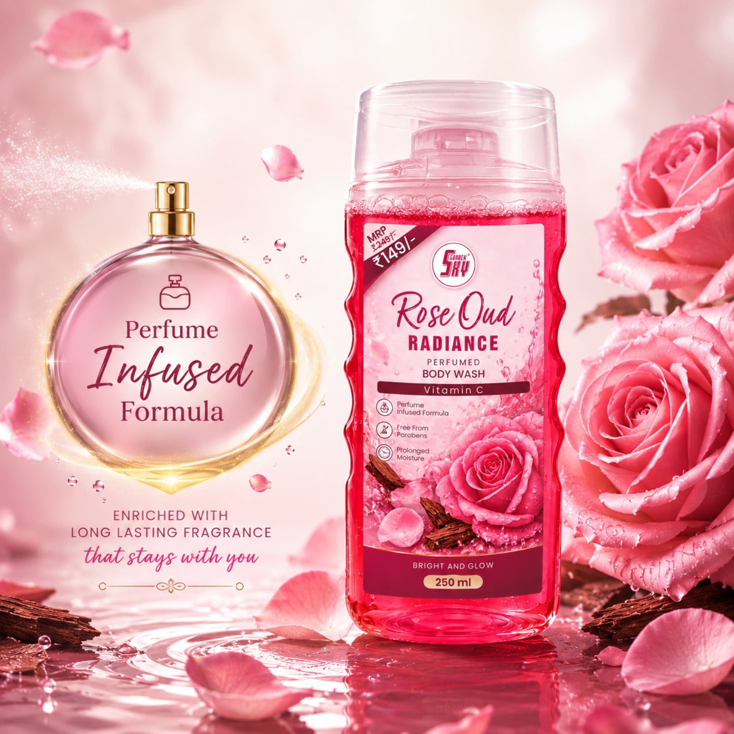Rose Oud Radiance Perfumed Body Wash