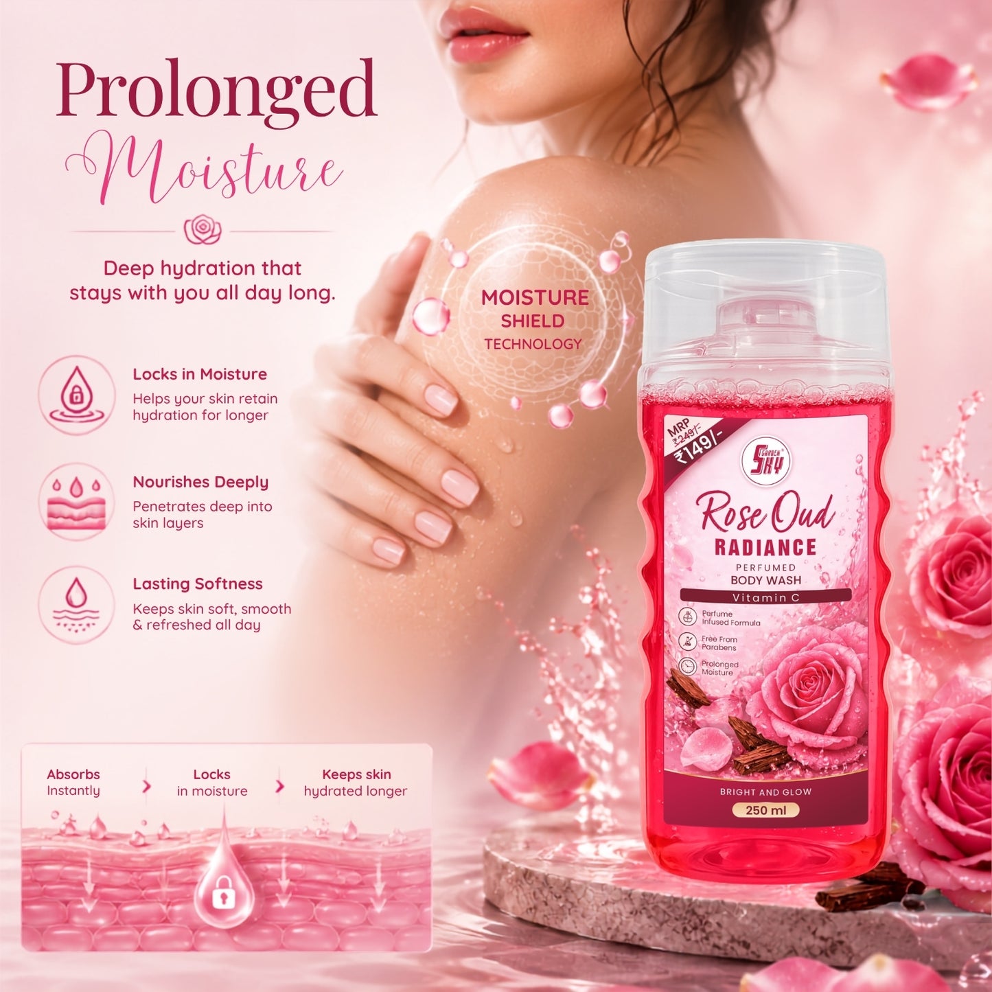 Rose Oud Radiance Perfumed Body Wash